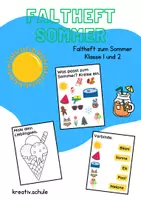 Vorschau - Arbeitsblätter - Faltheft zum Sommer | Klasse 1 und 2 - Seite 1
