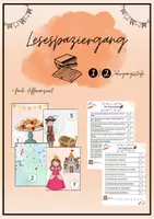 Vorschau - Arbeitsblätter - Lesespaziergang_Fasching - Deckblatt