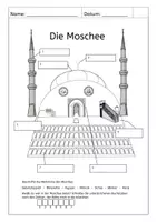 Vorschau - Arbeitsblätter - Legekreis Merkmale der Moschee mit Arbeitsblatt - Seite 1