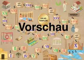 Vorschau - Spiele - Spiel "Via ad templum" für den Lateinunterricht - Deckblatt