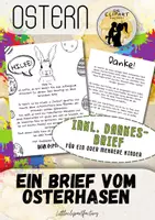 Vorschau - Mal- und Bastelvorlagen - Ein Brief vom Osterhasen - Deckblatt