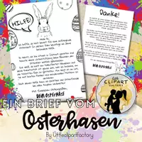 Vorschau - Mal- und Bastelvorlagen - Ein Brief vom Osterhasen - Seite 1