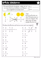 Vorschau - Arbeitsblätter - Brüche dividieren - Seite 1