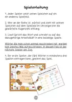 Vorschau - Spiele - Englisch Brettspiel - Englisch Autumn | Englisch Anfangsunterricht | warm up Englisch | Vokabelspiele | Englisch Herbst - Seite 2