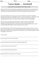 Vorschau - Arbeitsblätter - Deutsch Leseverstehen Klasse 3 Berlin Grundschule Deutsch Arbeitsblatt - Seite 1