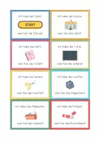 Vorschau - Spiele - Lesespiel: Ich habe... Wer hat? (Schulsachen) Freebie - Seite 3