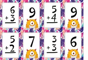 Προεπισκόπηση - Flashcards - Κάρτες πρόσθεσης για αθροίσματα μέχρι το 20 - Εξώφυλλο