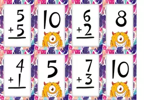 Προεπισκόπηση - Flashcards - Κάρτες πρόσθεσης για αθροίσματα μέχρι το 20 - Σελίδα 3