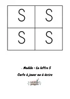 Aperçu - Feuilles d'exercices - 12 cartes pour la lettre spéciale - S (Alphabet en écriture capitale) MS GS - Page 2