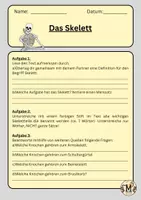 Vorschau - Arbeitsblätter - Das Skelett - Seite 1