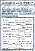 Vorschau - Arbeitsblätter - Lückentext "Das Wetter" DaZ / DaF / Deutsch - Seite 3