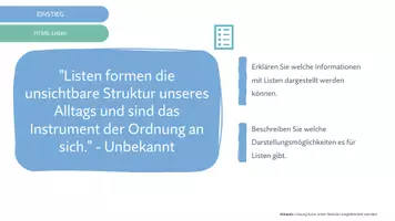 Vorschau - Arbeitsblätter - HTML-Listen: Einführung und Anwendung - Seite 2