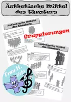 Vorschau - Arbeitsblätter - Ästhetische Mittel -- Gruppierungen - Darstellen und Gestalten - Deckblatt