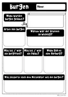 Vorschau - Arbeitsblätter - Burgen im Mittelalter - Seite 1