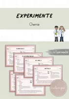 Vorschau - Experimente - Kartei 2/8: Experimente - Thema 'Chemie' - Deckblatt