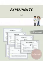 Vorschau - Experimente - Kartei 4/8: Experimente - Thema 'Luft' - Deckblatt