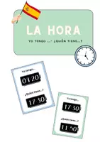 Vorschau - Spiele - Yo tengo - ¿Quién tiene? (La hora) - Deckblatt