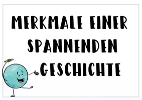 Vorschau - Poster - Merkmale einer spannenden Geschichte - Tafelkarten - Deckblatt