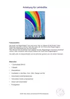 Vorschau - Mal- und Bastelvorlagen - Kunst Grundschule, Bunten Regenbogen malen - Seite 3