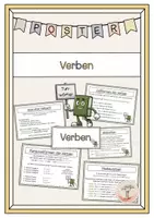 Vorschau - Fördermaterial/Inklusion - Verben Merkplakate - Deckblatt