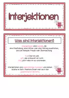 Vorschau - Fördermaterial/Inklusion - Interjektionen Merkplakate - Seite 1