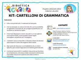 anteprima - Schede informative - Poster - Aggettivi e pronomi - Pagina 1