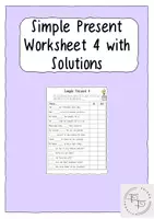 Vorschau - Arbeitsblätter - Simple Present Arbeitsblatt 4 (do or does) - Deckblatt