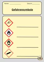 Vorschau - Arbeitsblätter - Gefahrensymbole - Seite 1