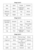 Vorschau - Spiele - Bingo Body Parts, Injuries, Body Parts Idioms in English - Seite 2