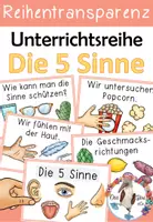 Vorschau - Unterrichtsreihen - Die 5 Sinne - Komplettpaket inklusive Lernwerkstatt & Lapbook - Seite 1
