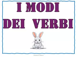 anteprima - Schede informative - Poster - I modi dei verbi - Pagina di copertina