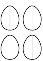 Vorschau - Mal- und Bastelvorlagen - 3D - Ostereier passenden zu Ostern - Seite 1