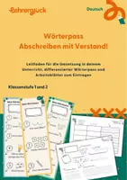 Vorschau - Arbeitsblätter - Abschreiben mit Verstand | Wörterpass - Deckblatt