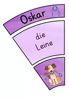 Vorschau - Fördermaterial/Inklusion - Legekreis Hunde --> Leseverständnis / Silbenschrift (DaZ / DaF) - Seite 1