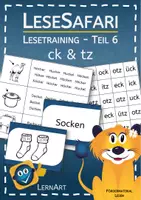 Vorschau - Arbeitsblätter - Lesetraining Teil 6 -ck & tz - Deckblatt