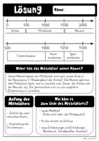Vorschau - Arbeitsblätter - Mittelalter - Einführung und Einordnung der Epoche - Seite 2