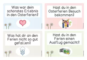 Vorschau - Arbeitsblätter - Osterferien - Ferienreflexion | Erzählkarten und Zusatzmaterial I Ostern Grundschule - Seite 2
