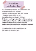 Vorschau - Arbeitsblätter - TestDaF Schreiben Aufgabentyp 1 mit Hilfen - Seite 1