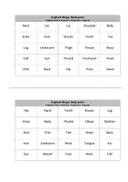 Vorschau - Interaktives Material - Englisch-Bingo: Body parts - Seite 2