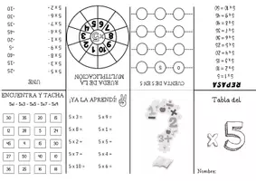 Vista previa - Hojas de trabajo - Paquete de materiales MULTIPLICACIÓN - página 3