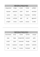 Vorschau - Interaktives Material - Englisch-Bingo: Feelings and emotions - Seite 3
