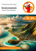 Vorschau - Arbeitsblätter - Inselstaaten - Materialpaket (Kl. 3/4) - Deckblatt