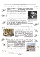 Vorschau - Arbeitsblätter - Literaturgeschichte: Barock - eine Übersicht - Seite 1