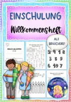 Vorschau - Arbeitsblätter - Einschulung/Schnuppertag: Broschüre zum Gestalten - Deckblatt