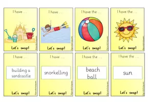 Vorschau - Spiele - Wortschatzspiel Let´s swap - "Summer" - Seite 3