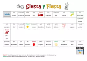 Vorschau - Arbeitsblätter - SIESTA Y FIESTA - Würfelspiel Spanisch - juego de verbos - Seite 2
