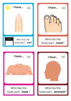 Vorschau - Mal- und Bastelvorlagen - Bodyparts - I have - who has? - Seite 2