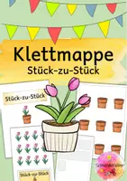 Vorschau - Fördermaterial/Inklusion - Stück-zu-Stück-Zuordnung, Klettmappe, Pränumerik - Deckblatt