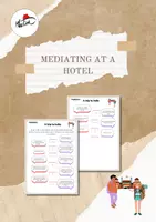 Vorschau - Arbeitsblätter - Mediation übung - At a hotel reception - INDIA - Deckblatt