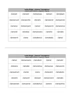 Vorschau - Interaktives Material - Latein-Bingo: "clamare" konjugieren (im Aktiv) - Seite 1